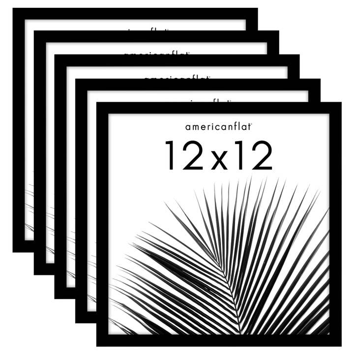 Americanflat - Wholesale Picture Frame - Americanflat 5 Pack Picture Frames With Mat Plexiglass Cover172