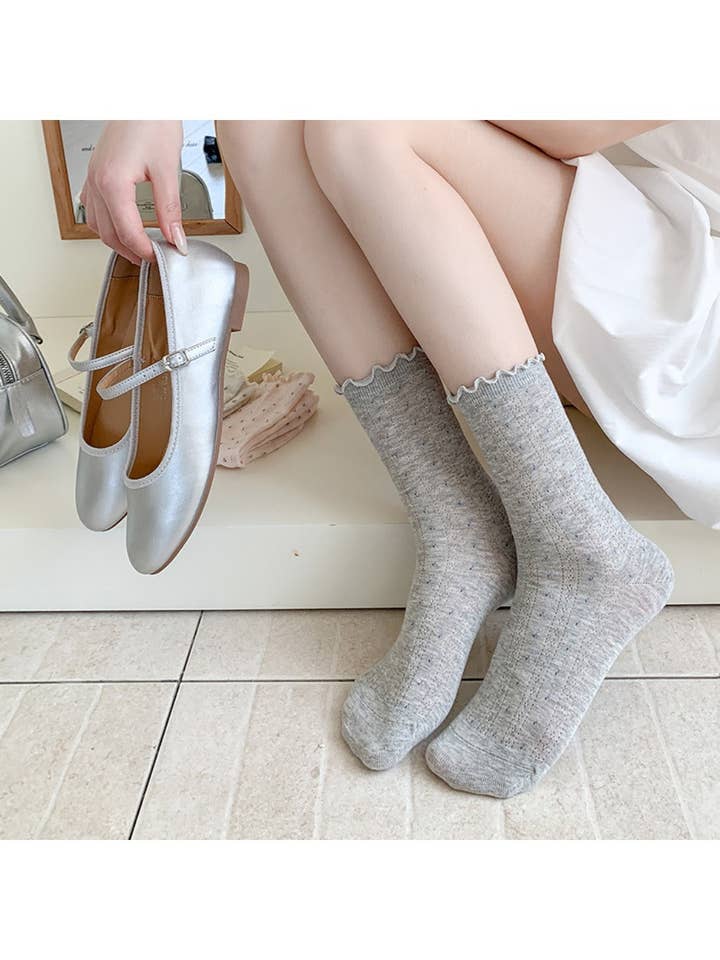 Funkyrel® Atzbranding Limited - Wholesale Socks – Women's - Rufia - Floral Mesh Summer Socks - Feminine & Breezy6