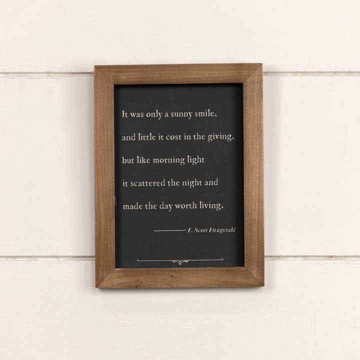 Ragon House - Wholesale Desk/Tabletop Sign - SUNNY SMILE TABLETOP SIGN