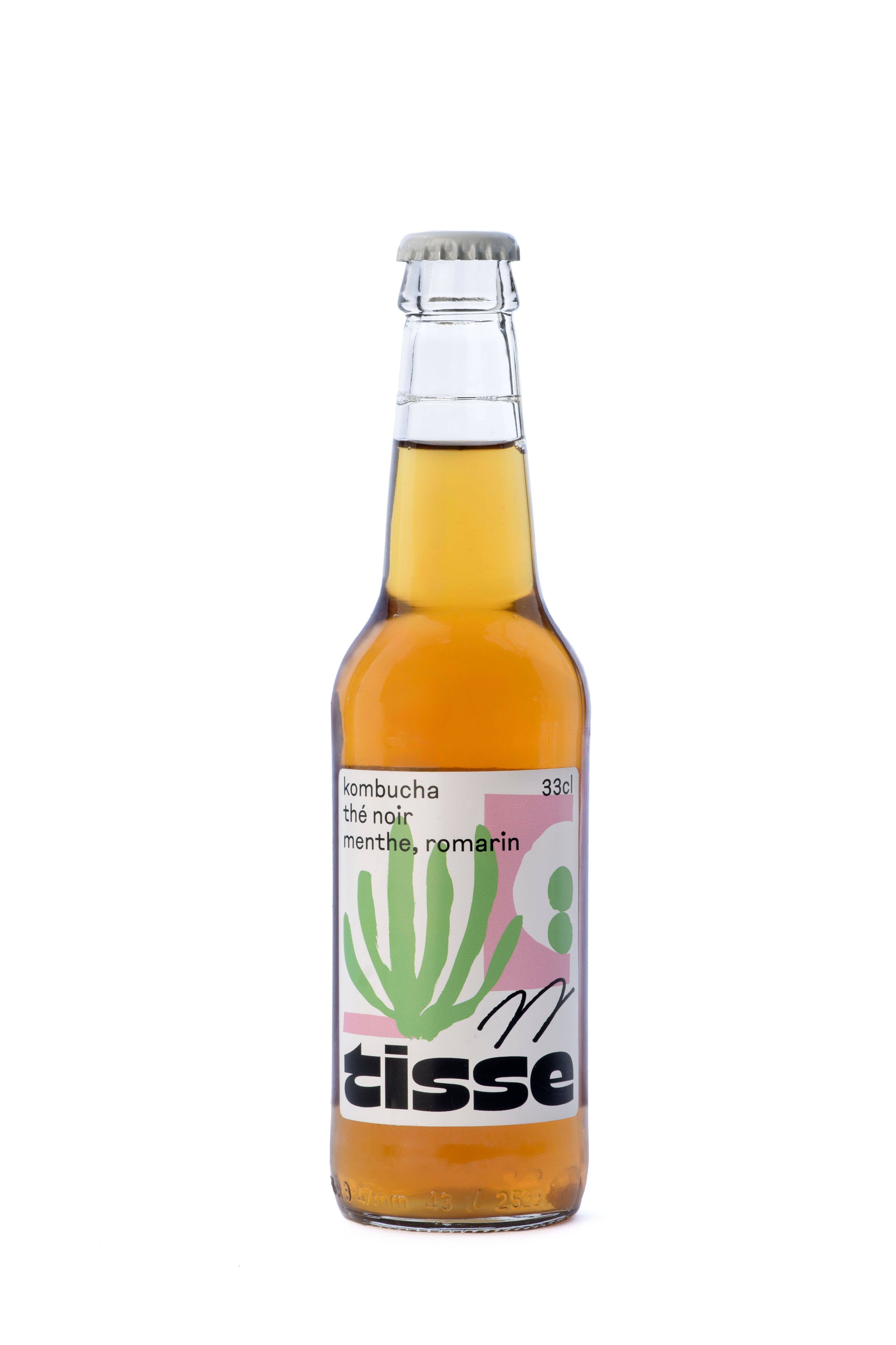 Tisse - Vendita all'ingrosso Kombucha - Kombucha Bio - Menta & Rosmarino - 33cl0