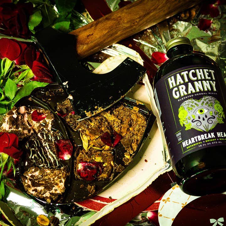 Hatchet Granny - Wholesale Non-Alcoholic Spirits/Wine/Beer - Heartbreak Healer Herbal Mixer 16oz. Bottle1