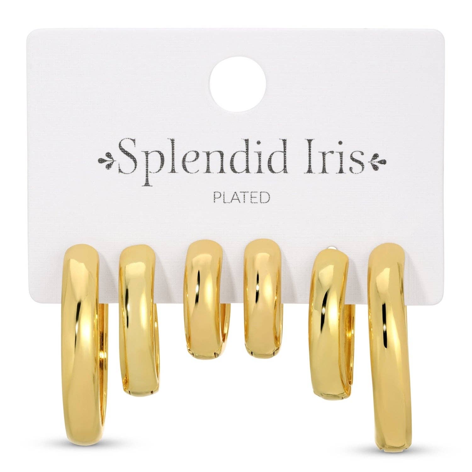 Splendid Iris - Wholesale Huggie Earrings - Combo 3, Small To Bold Huggies0