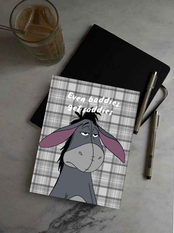 Even Baddies Get Saddies Greeting Card for wholesale by Sundae Cards