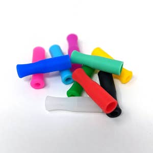 12mm Silicone Straw Tips Cover Metal Stainless Steel Straw Nozzle