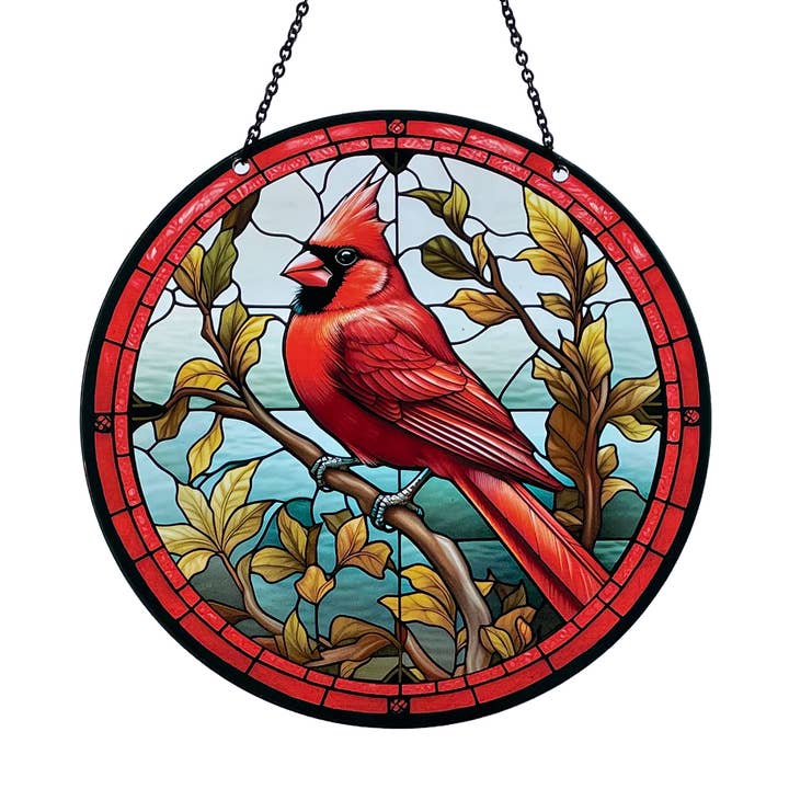 Cardinal Acrylic Suncatcher with Chain #SC152 by d'ears and other Purchase Wholesale flowers to the public. Free Returns & Net 60 Terms on Faire trending on Faire.