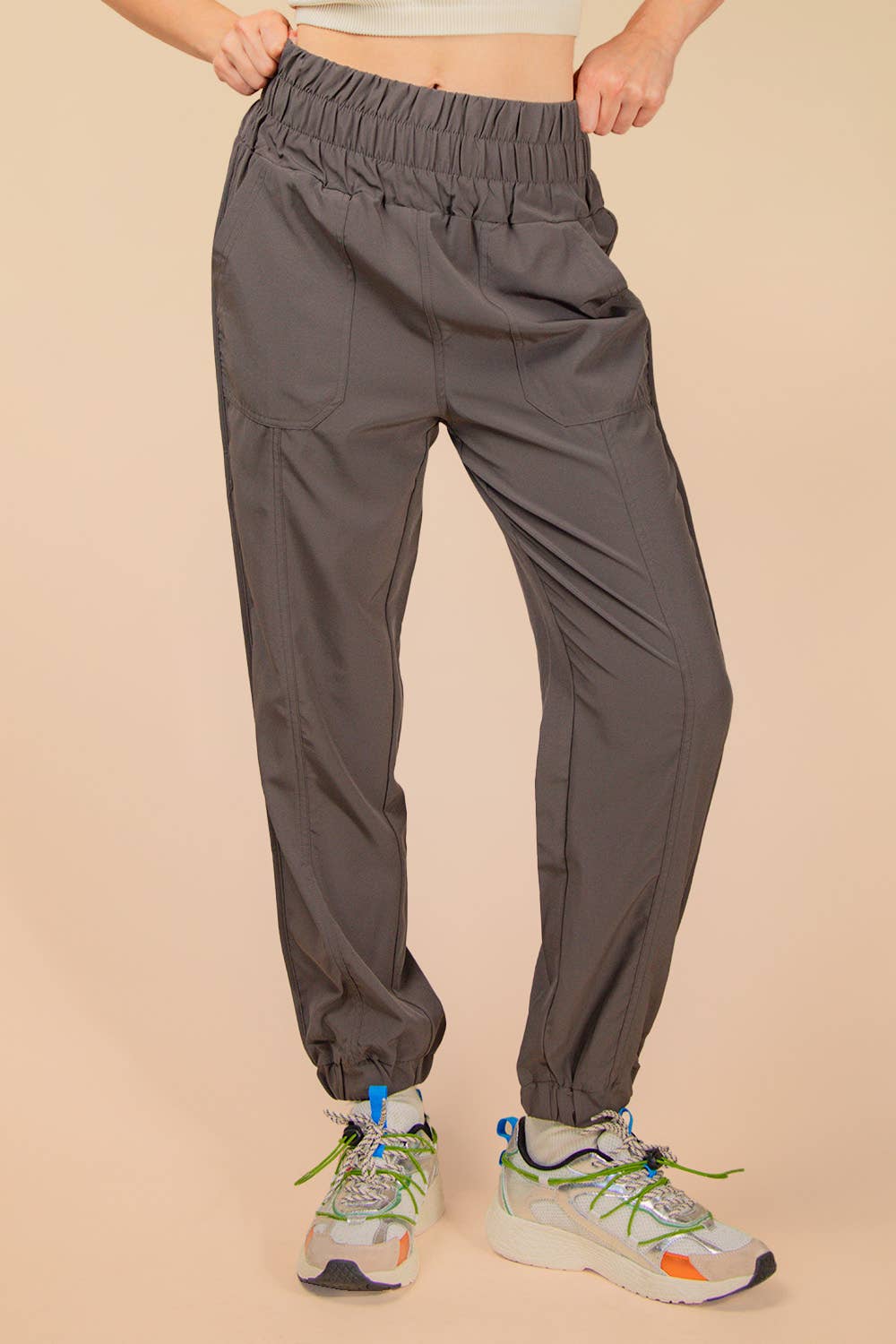 VERY J - Wholesale Athletic Sweatpants/Joggers - Women's - NP70063-Elasticized waist jogger pants13