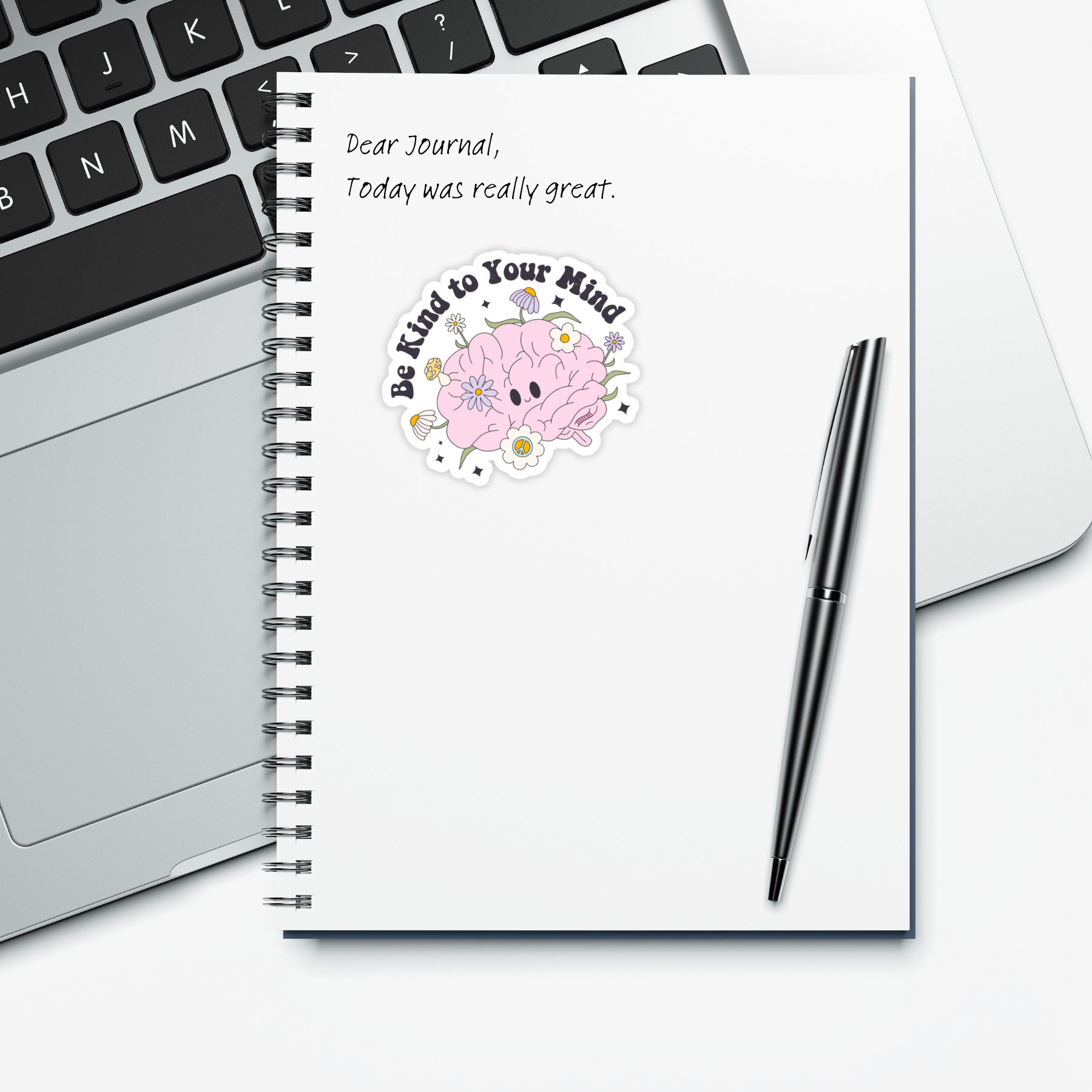 Coyote Color – wholesale Sticker – Be Kind To Your Mind Cute Mental Health Die-Cut Sticker1