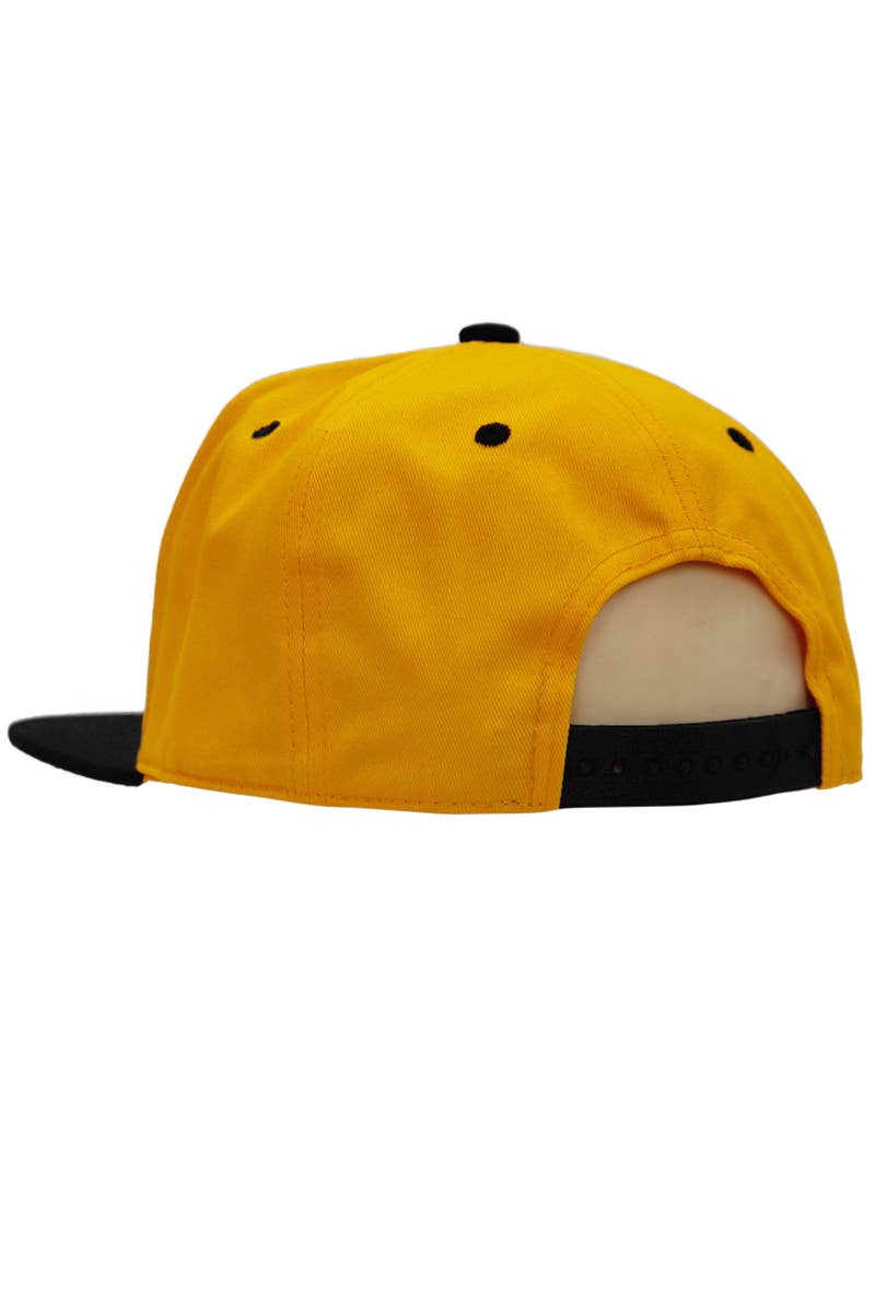 Cap Zone - Vendita all'ingrosso Cappellino con visiera piatta - Unisex - Cappellino snapback in cotone twill con grande logo foglia di marijuana Kush2