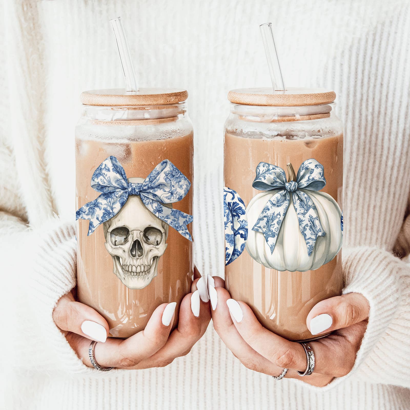 Gia Roma - Wholesale Drinking Glass/Cup - Halloween Tumblers Cute Fall Glass Cup Gifts & Kitchen Decor8