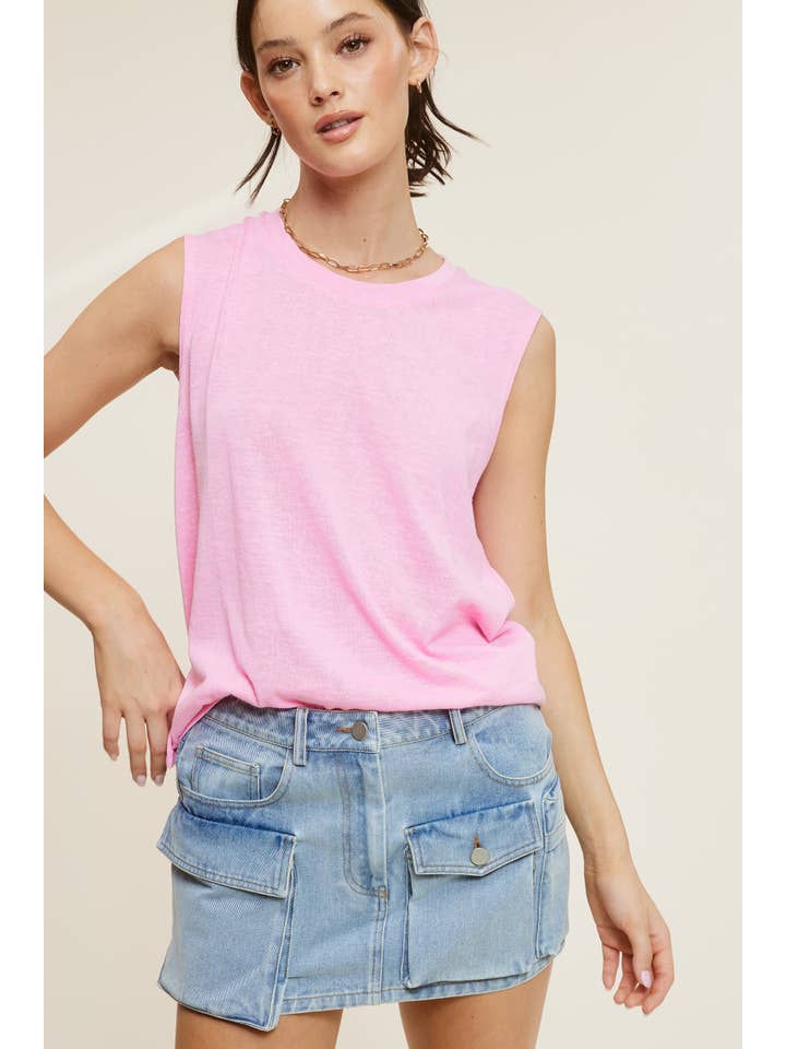 Mimosa - Wholesale Tank Top - Women's - Round Neck Sleeveless Muscle Tank7