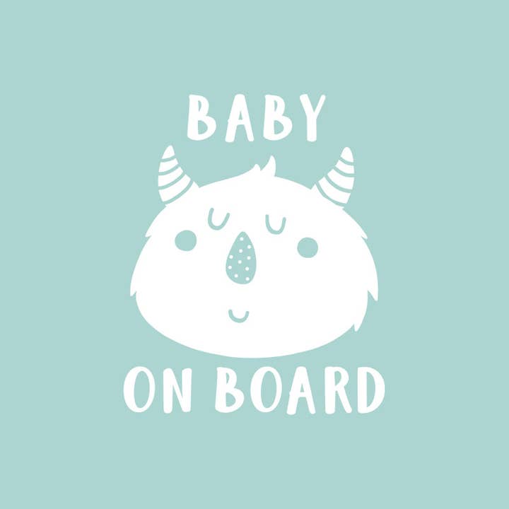 Targa per auto «Baby On Board», decalcomania in vinile per auto, piccola creatura per la vendita all'ingrosso da parte di Match Set Love