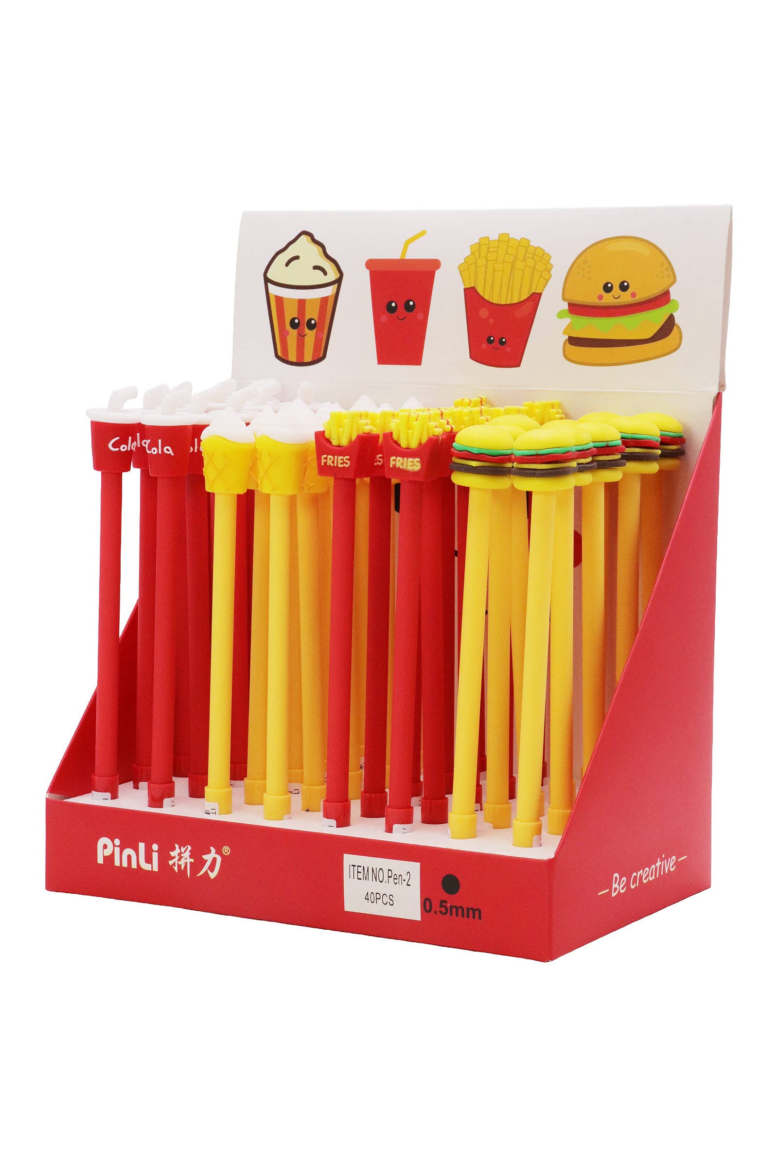 Assorted Fast Food Pen Collection - 40 Pcs for wholesale on Faire1