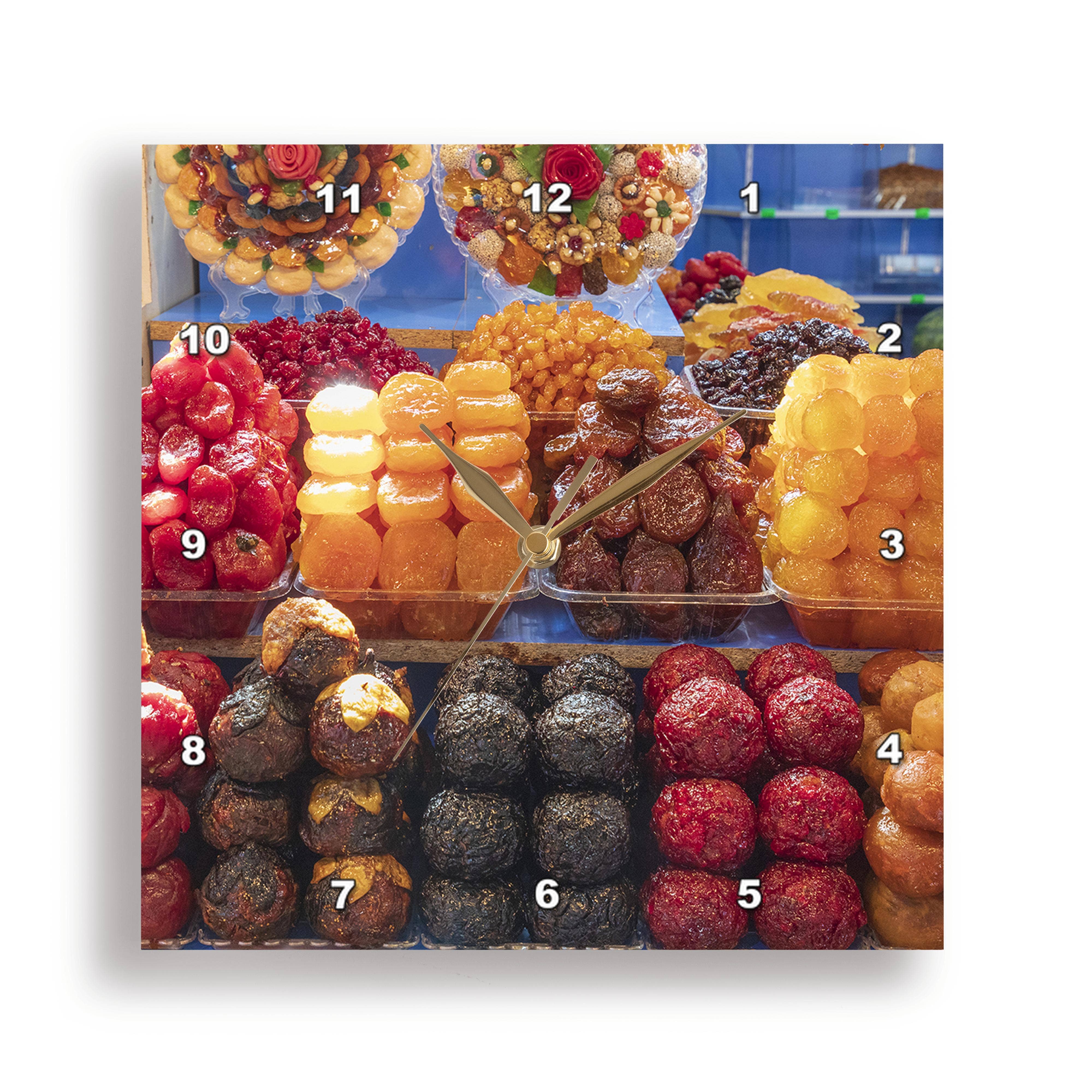 3dRose - Venta al por mayor Relojes de pared - 3dRose, Armenia, Ereván. Mercado de agricultores. Frutas secas., Reloj de pared0