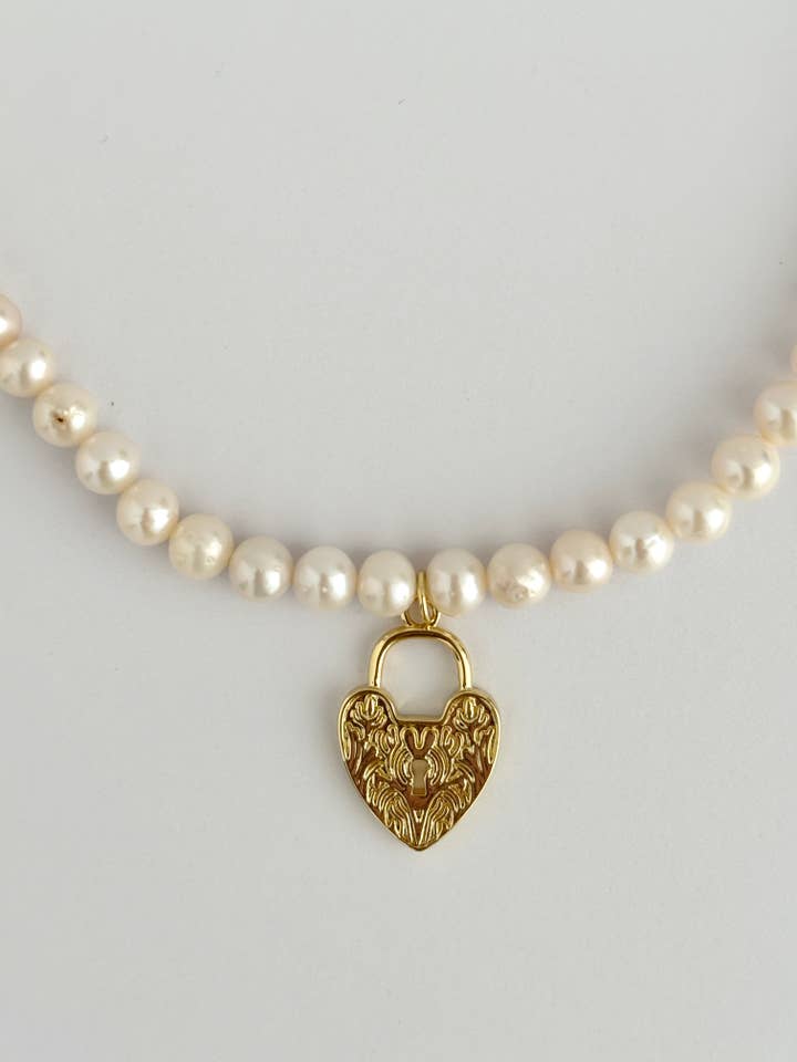 Perla Heart Necklace for wholesale by Tramps+Thieves
