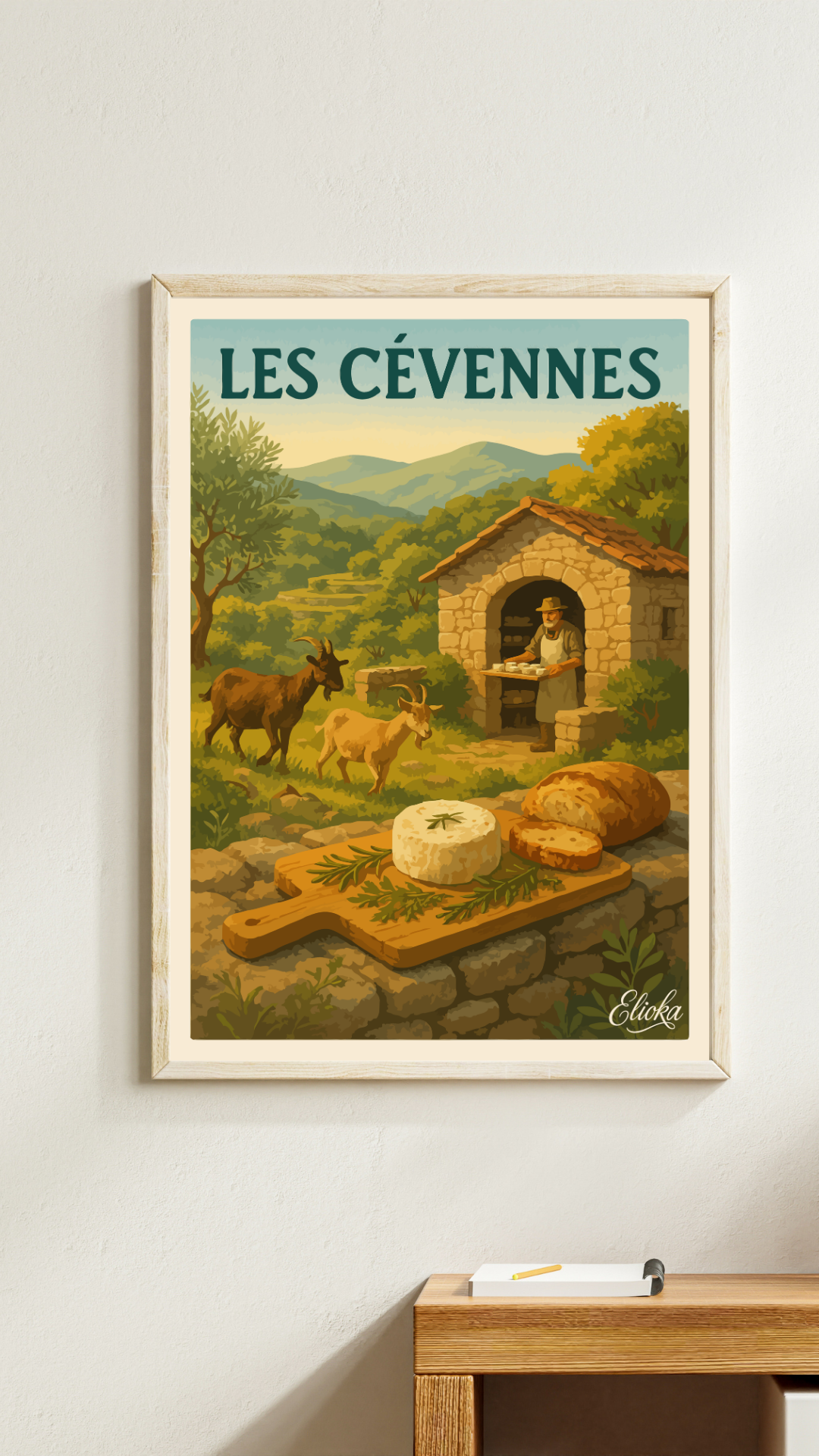 ELIOKA - Wholesale Poster - Display "The Cheese of the Cévennes"1