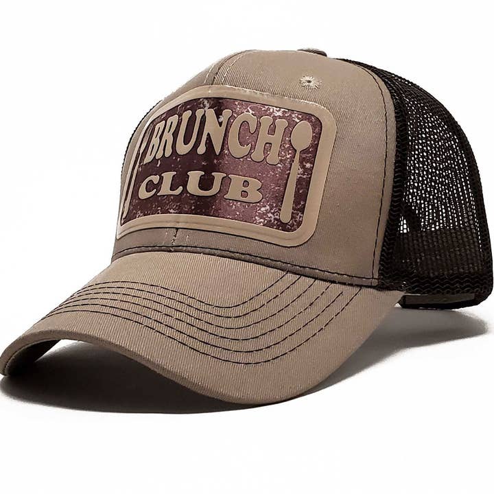 Club design vinyl patch cap emb for wholesale by Peace and Dozen Inc