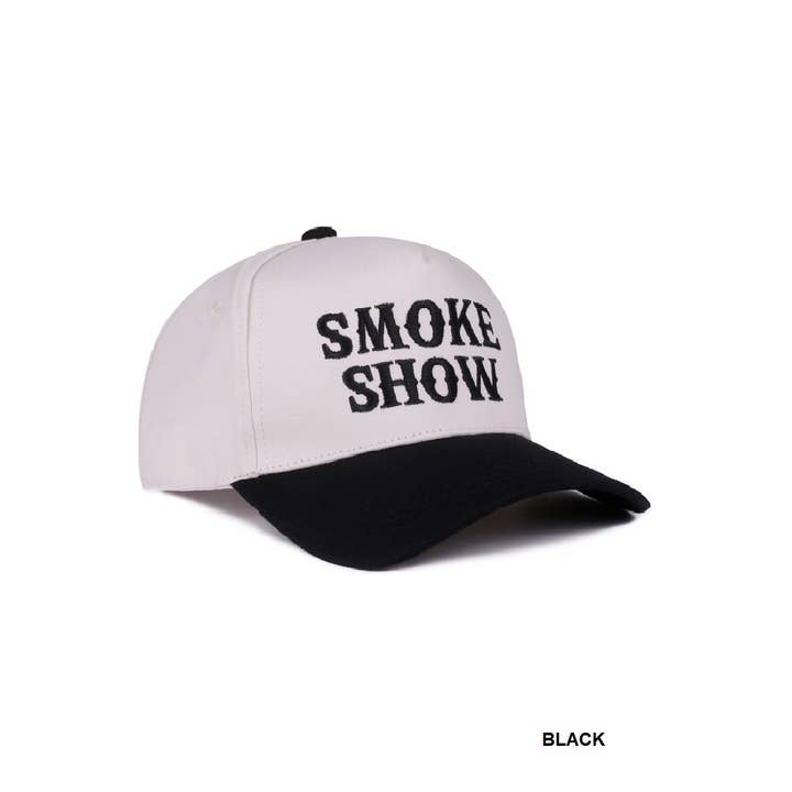 42POPS - Wholesale Baseball Cap - Women's - .1014 Smoke Show Two Tone Canvas Cotton Cap SI-285462