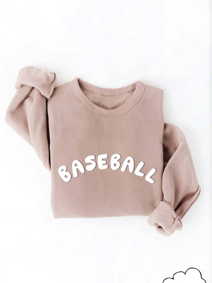 BASEBALL print Graphic Sweatshirt for wholesale by OAT COLLECTIVE