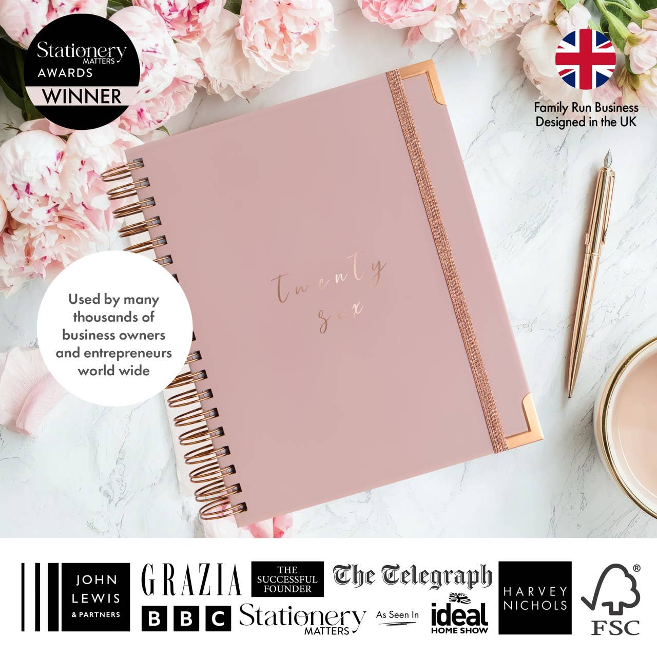 Perfect Planner Company - Wholesale Planner - 2026 Luxury Business Planner - Dusky Pink7