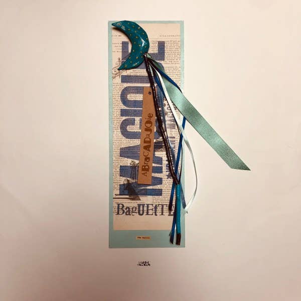 Fada N°0056: Varinha Mágica Lua Verde com Bolinhas Amarelas por atacado de La fabrique de MOTS MAGIQUES