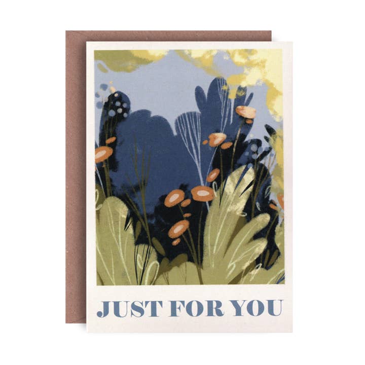 Just For You Greeting Card for wholesale by Lione & Sheikh