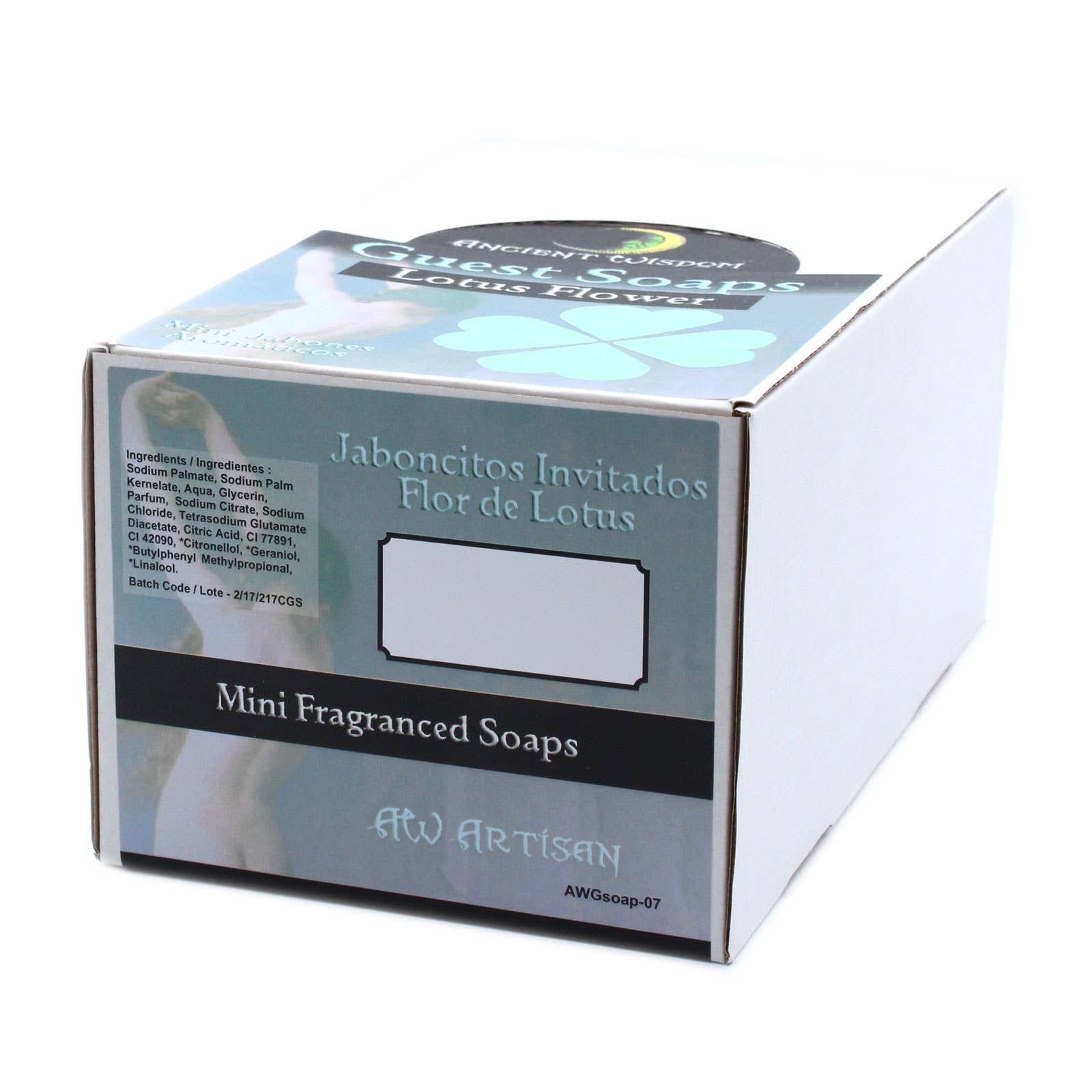 Ancient Wisdom – wholesale Bar Soap – Heart Guest Soap - Lotus Flower1