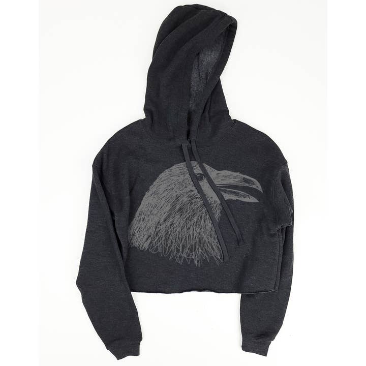 Supermaggie @ Faire - Wholesale Hoodie - Women's - Crow Head Mandy Crop Hoodie