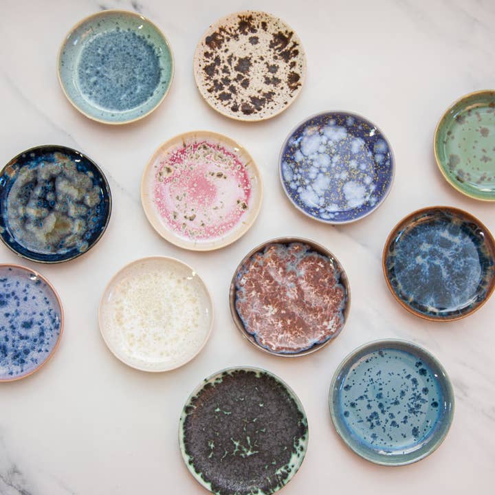 Melike Carr - Wholesale Jewelry Dish - Ceramic Ring Dishes, Crystalline Glazes