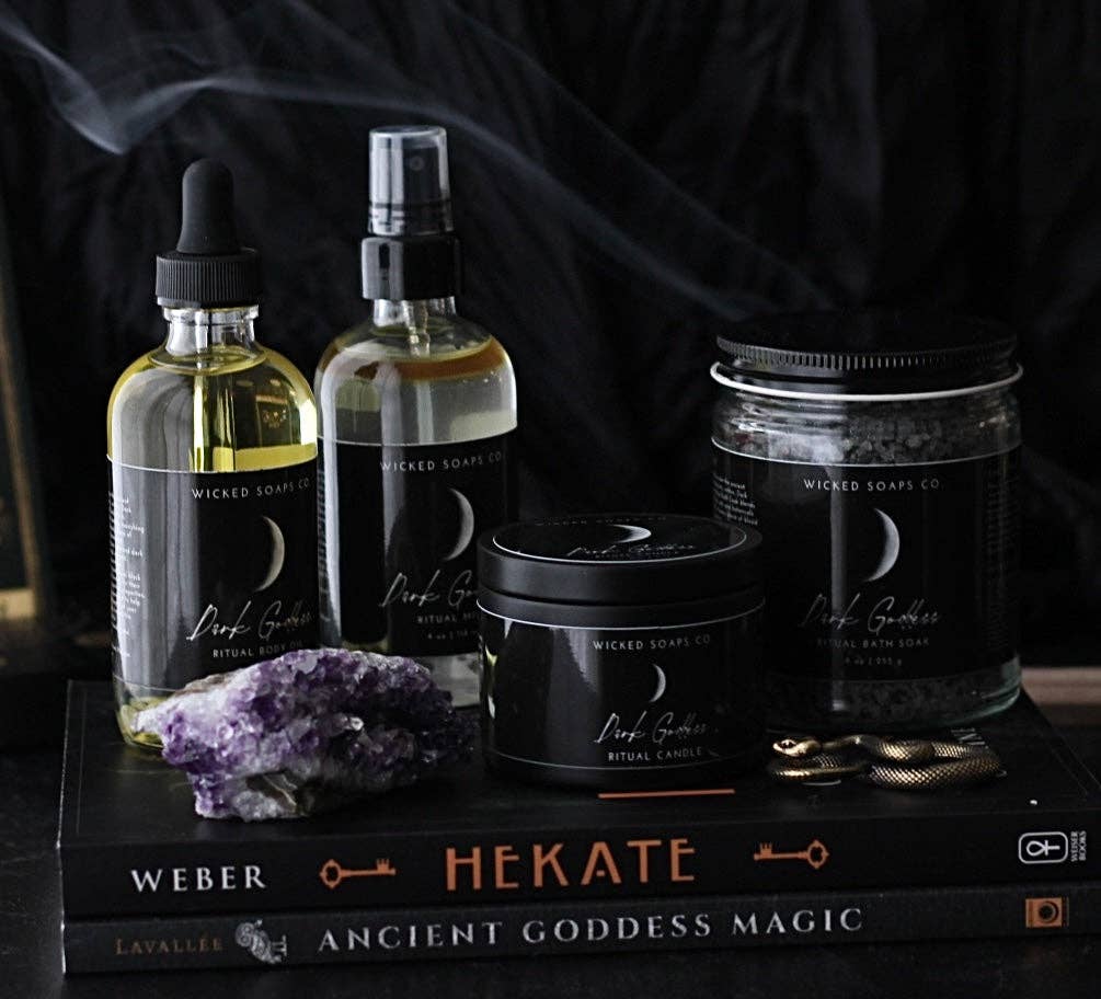 Wicked Soaps Co. - Wholesale Travel Candles - Dark Goddess Ritual Candle | Soy Wax Candle11