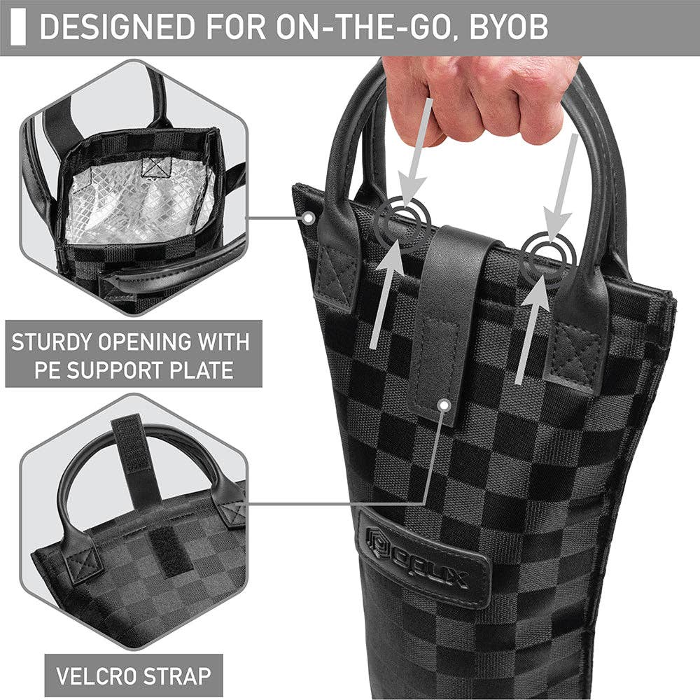 OPUX – wholesale Wine tote – 1 Bottle Classic Wine Carrier Bag29