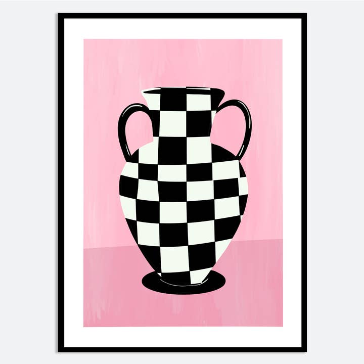 Abstrakte Geometrische Vase Ästhetik Wandkunst Druck MA19 für den Großhandel von Sugar & Canvas