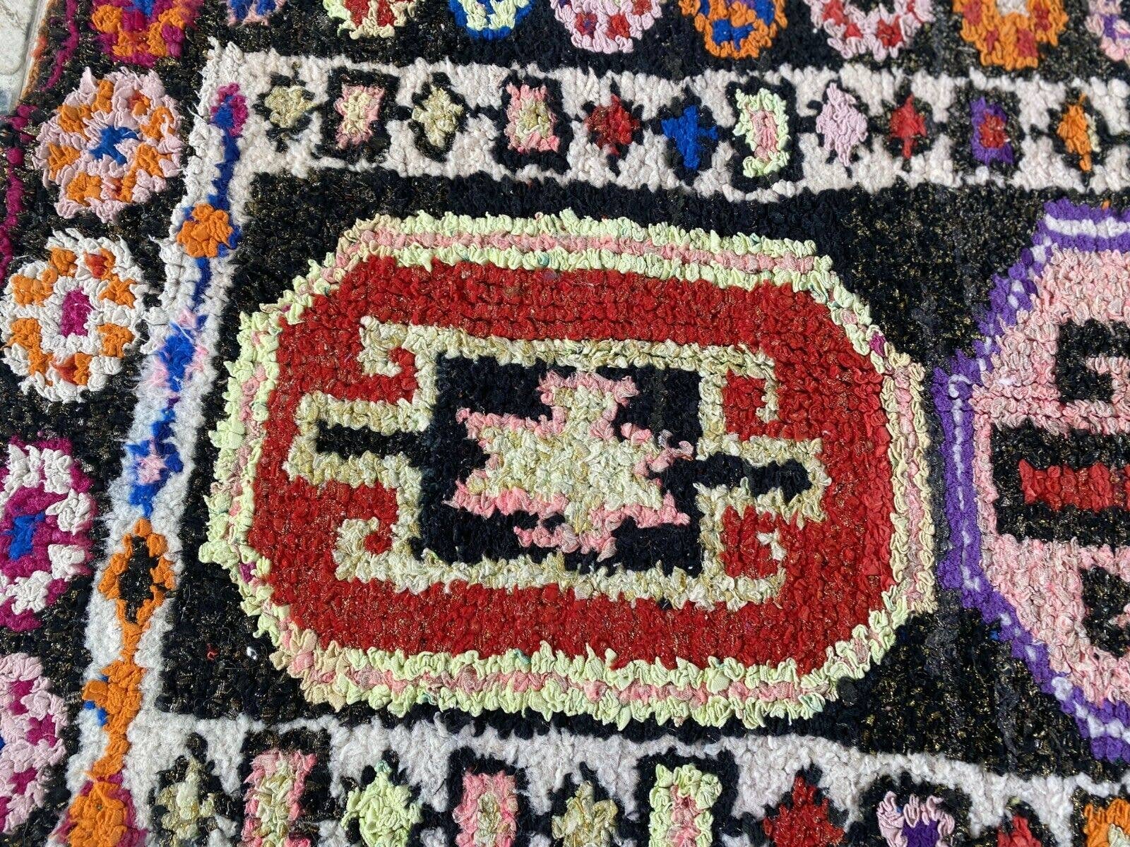 Oushak Rugs - Vente Tapis de couloir - Tapis Vintage Herki Tribal Turc Fait Main en Laine11