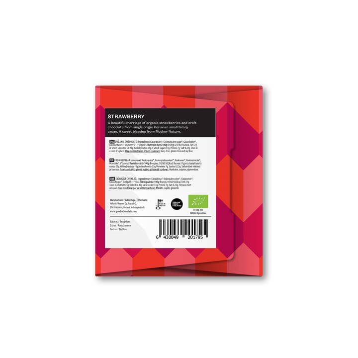 Goodio Chocolate - Wholesale Chocolate Bar - Strawberry Chocolate 49%4