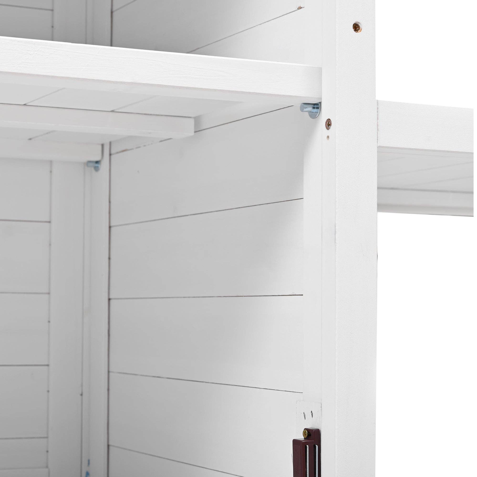 39F Inc. - Vente Bibelots/décorations d'extérieur - Banc de rempotage en bois de sapin blanc avec crédence, poste de travail de jardin14