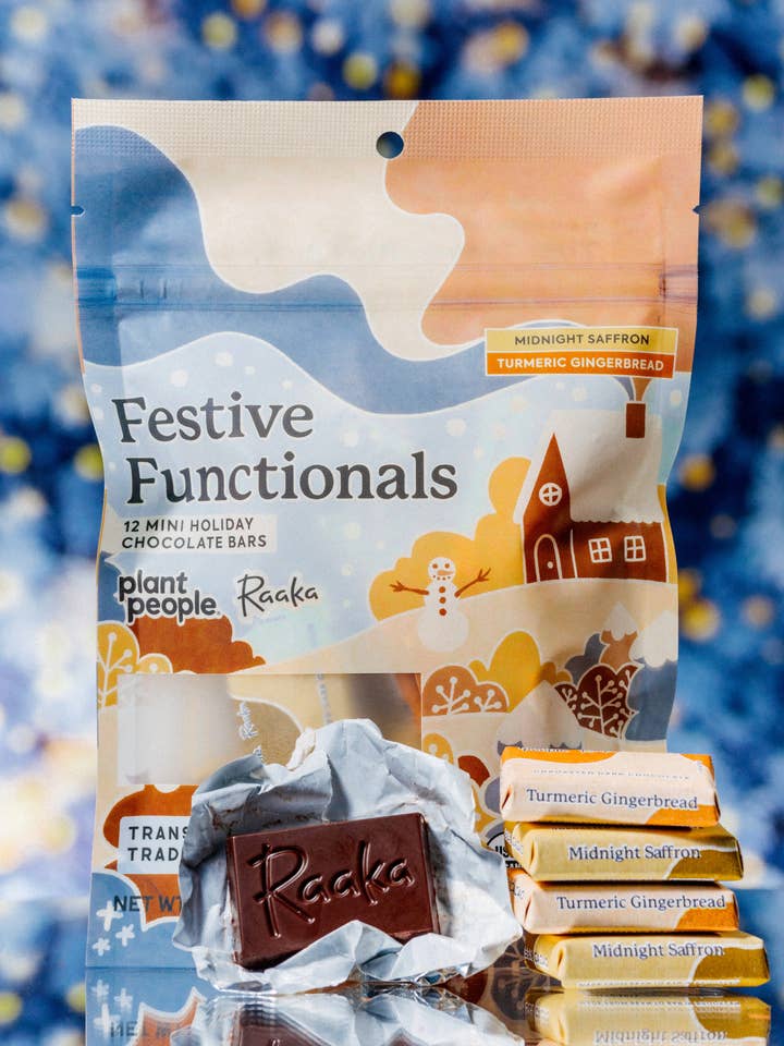 Festlige Funktionelle Chokolade Mini Taske 12 stk Begrænset Udgivelse for engroshandel hos Plant People