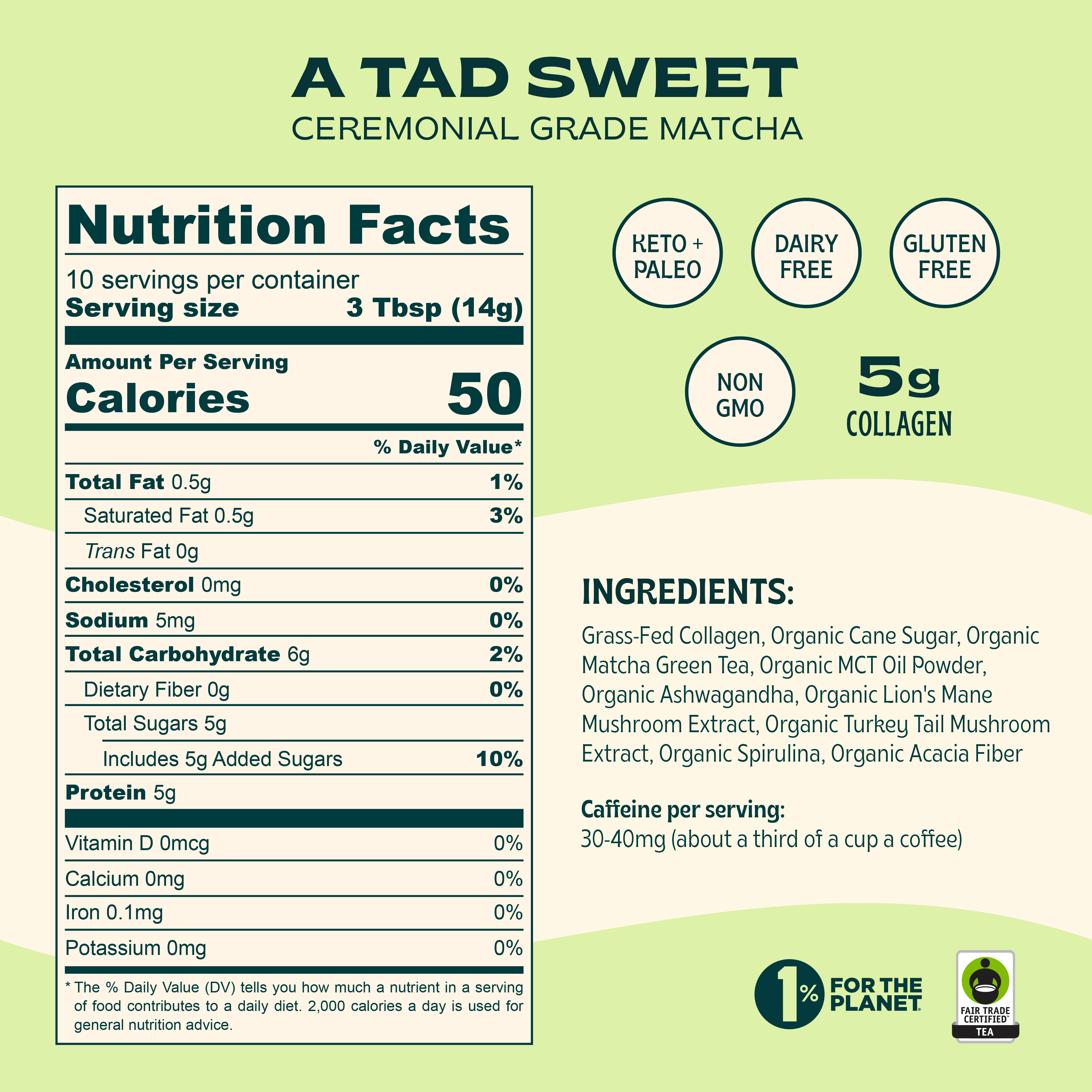 Jibby Coffee - Wholesale Powdered Health Drink - Jibby Matcha Super Latte - Collagen, Mushrooms, Superfoods1