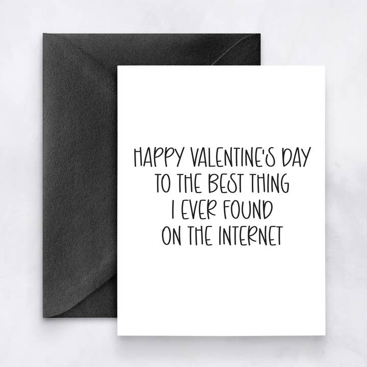 Joyeuse Saint-Valentin - Carte d'amour drôle d'Internet pour la vente par Felicia Nicole Design