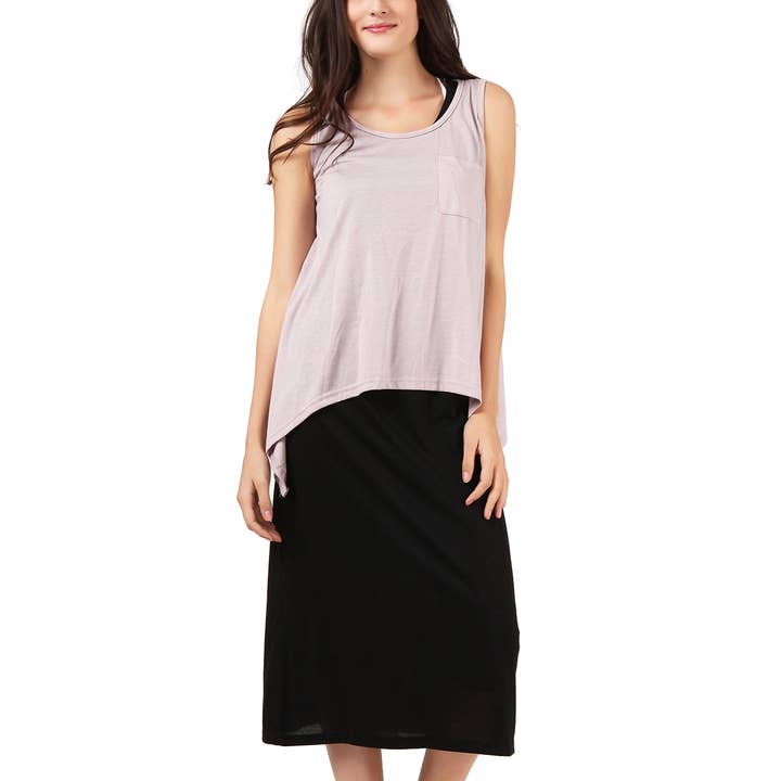 Ensemble superposé Leah Lavande pour la vente par Mad Style