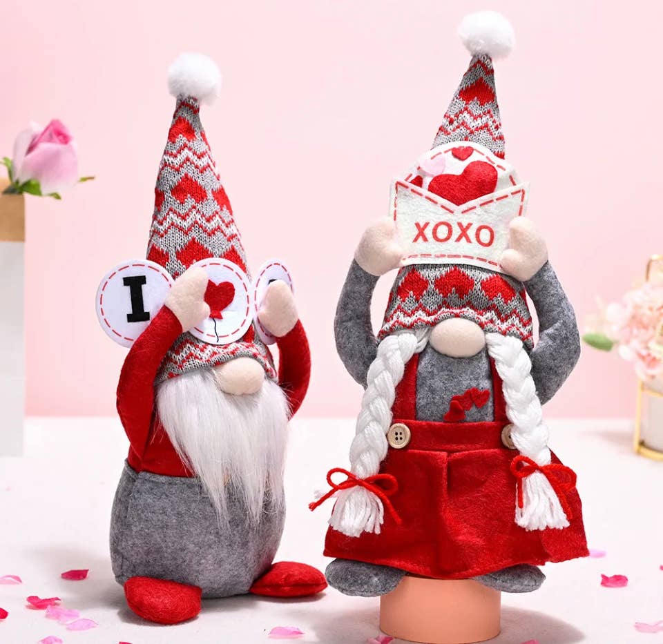 AlexisandGreenberg - Vente Décoration de Noël - Décoration de maison A&G Gnome elfe Jumbo Love, ornement cadeau6