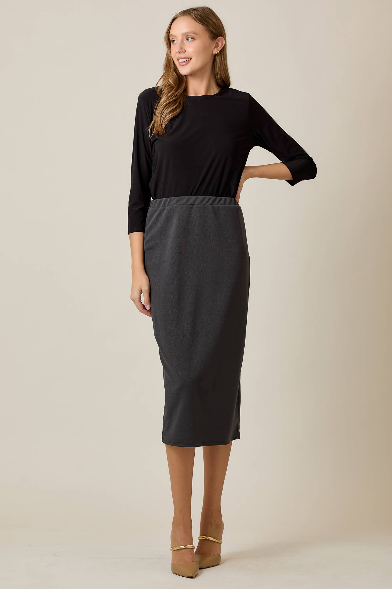 Celeste Clothing - Wholesale Skirt - Women's - KNEE LENGTH PENCIL SKIRT -MODEST 31-INCH  -CS3377024