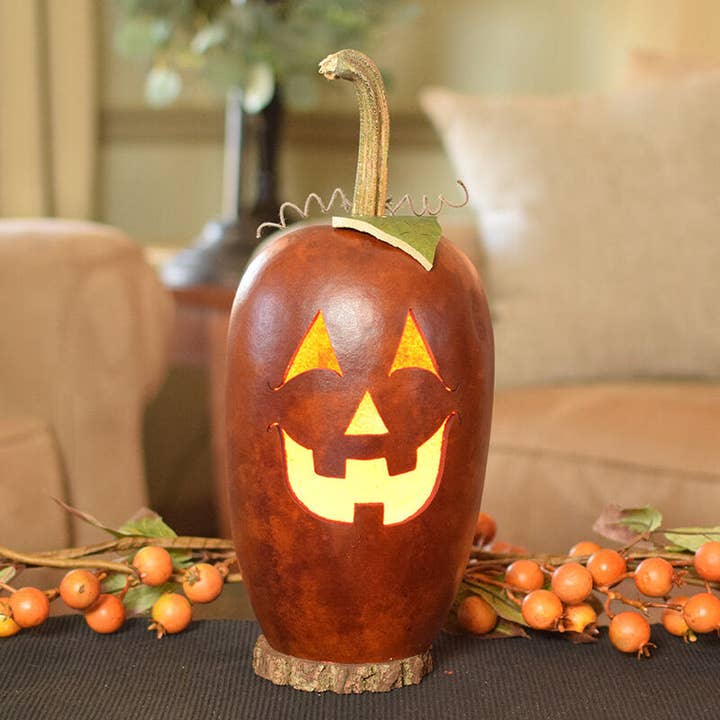 Lucas - Small Tall Lit for wholesale by Meadowbrooke Gourds