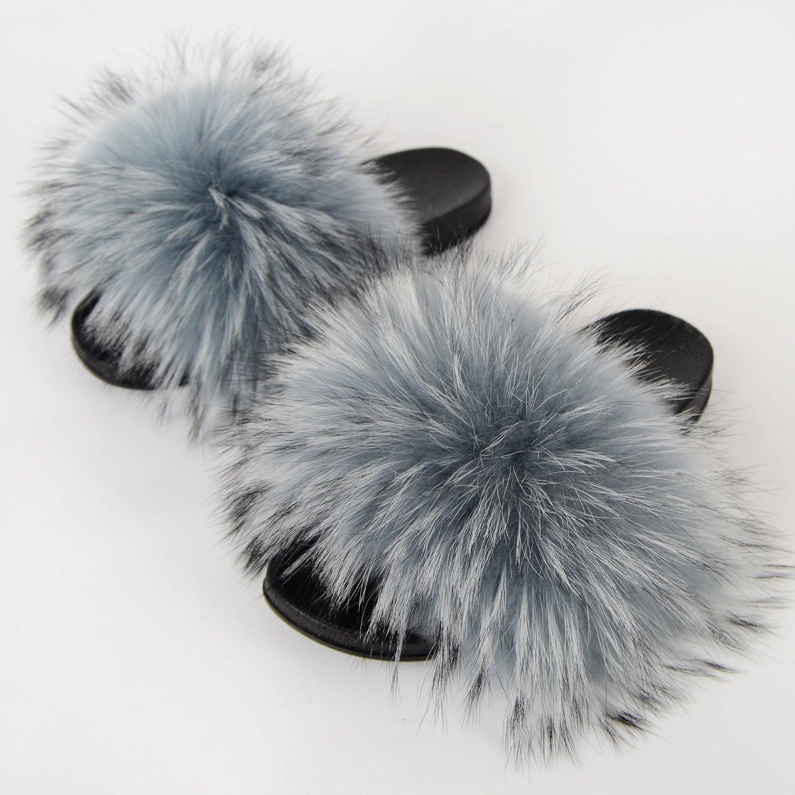 VividLux - Wholesale Slippers - Women's - Fluffy Fur Slides Flat Furry Sandals for Women 21