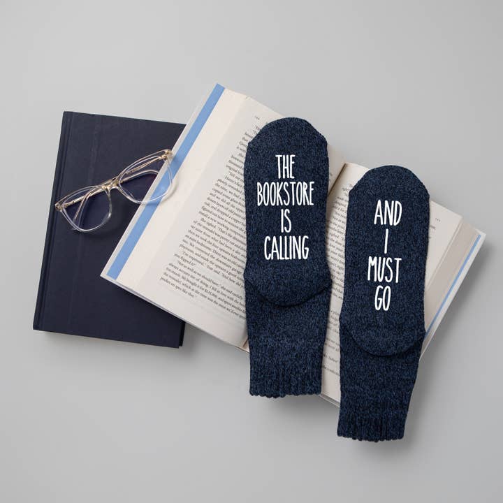 "The Bookstore is Calling... And I Must Go" Women's Reading Socks for wholesale by The Obstinate Octopus