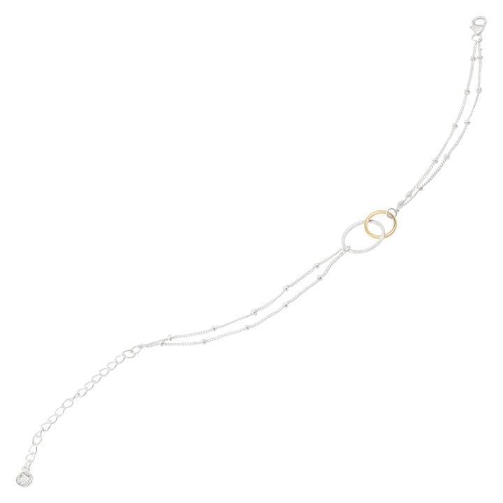 Silpada - Wholesale Link & Chain Bracelet - Silpada 'Pagosa' Bracelet in Gold-Plated Silver, 7.5" + 2"
