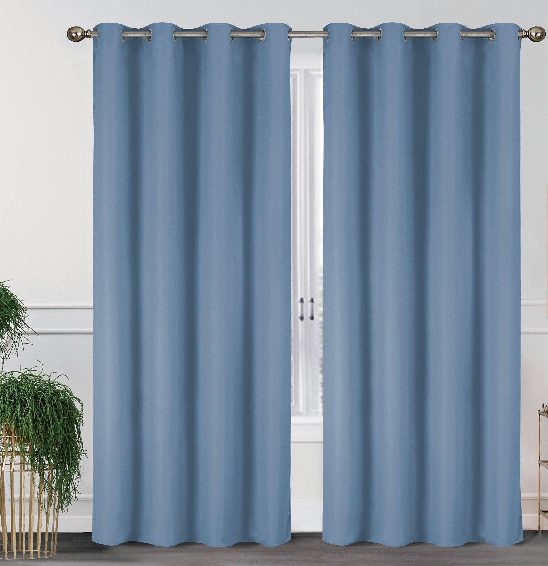 J&V TEXTILES – wholesale Curtain – 2 Pack - 55'' X 84'' Solid Thermal Blackout Panels (19 Colors)27