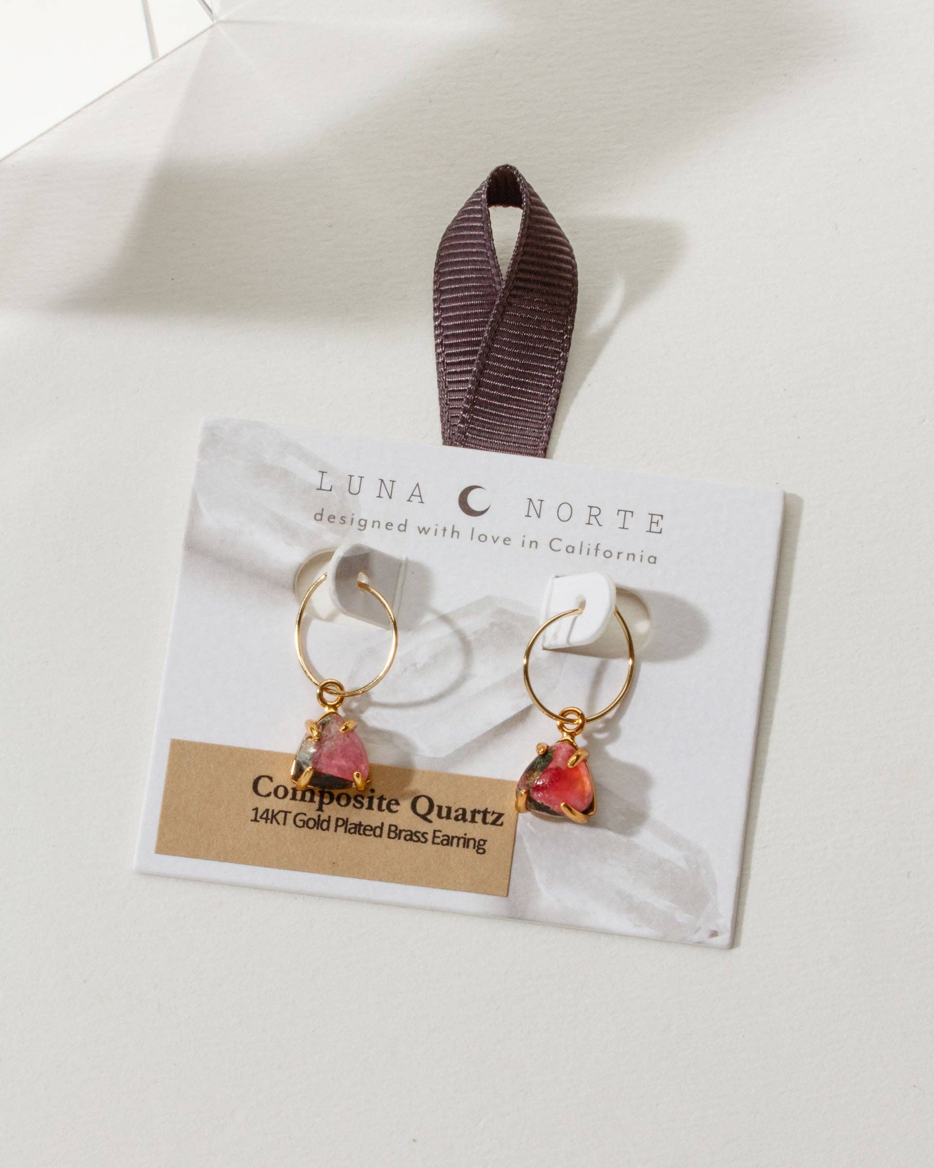 Luna Norte - Wholesale Hoop Earrings - Threefold Charm Mini Hoop Earrings1