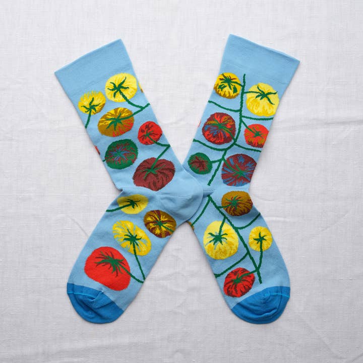 Azure Tomato Sock for wholesale by Bonne Maison