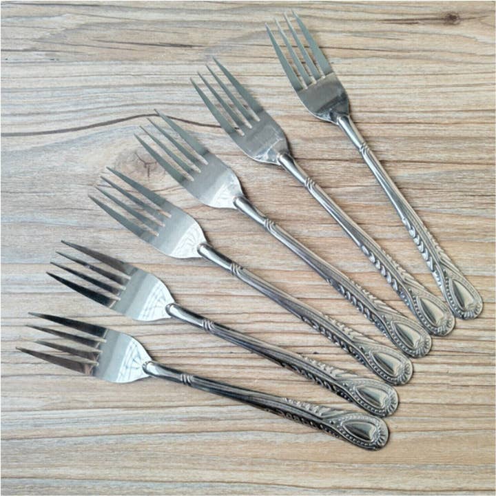 Tsyware - Wholesale Flatware Set - Stainless Steel Dinner Forks Flatware Tableware Kitchen Set3