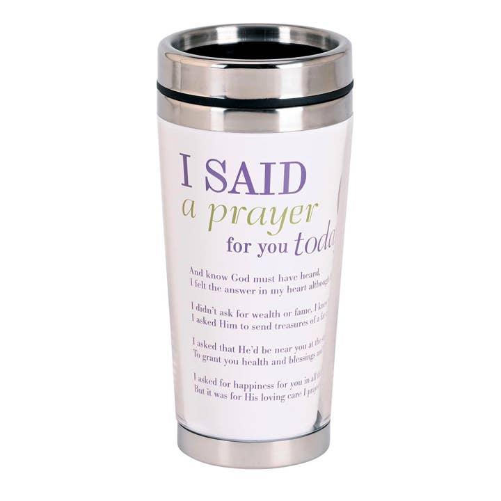 Travel Mug Lavender I Said A Prayer 16oz for wholesale by Dicksons