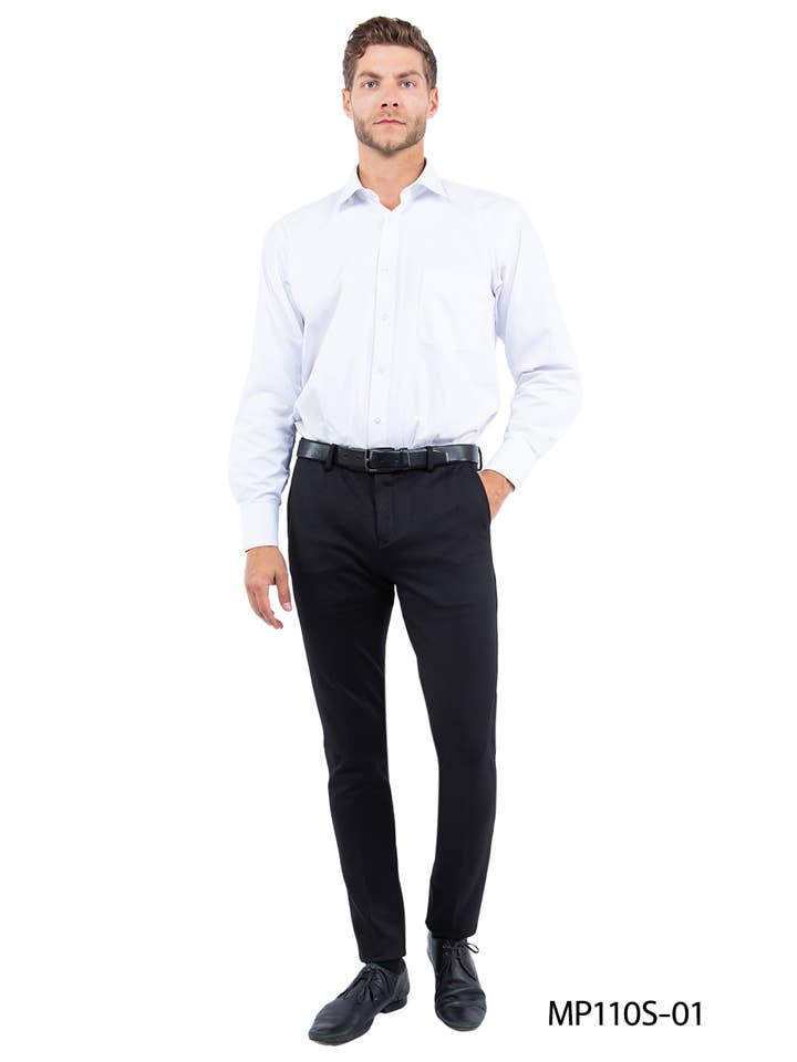 Mens Trousers Super Comfort Flex Dress Pants, Knit Black for wholesale on Faire